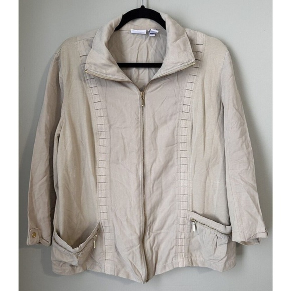 Zenergy‎ Chicos Size 2 - Lightweight Jacket Woven Collection Nina Beige casual